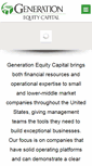 Mobile Screenshot of generationequity.com